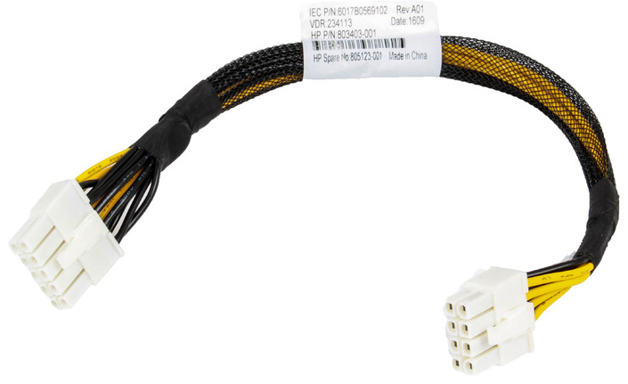 803403-001 HP ProLiant DL380 Gen9 10in PCIe GPU Power Cable